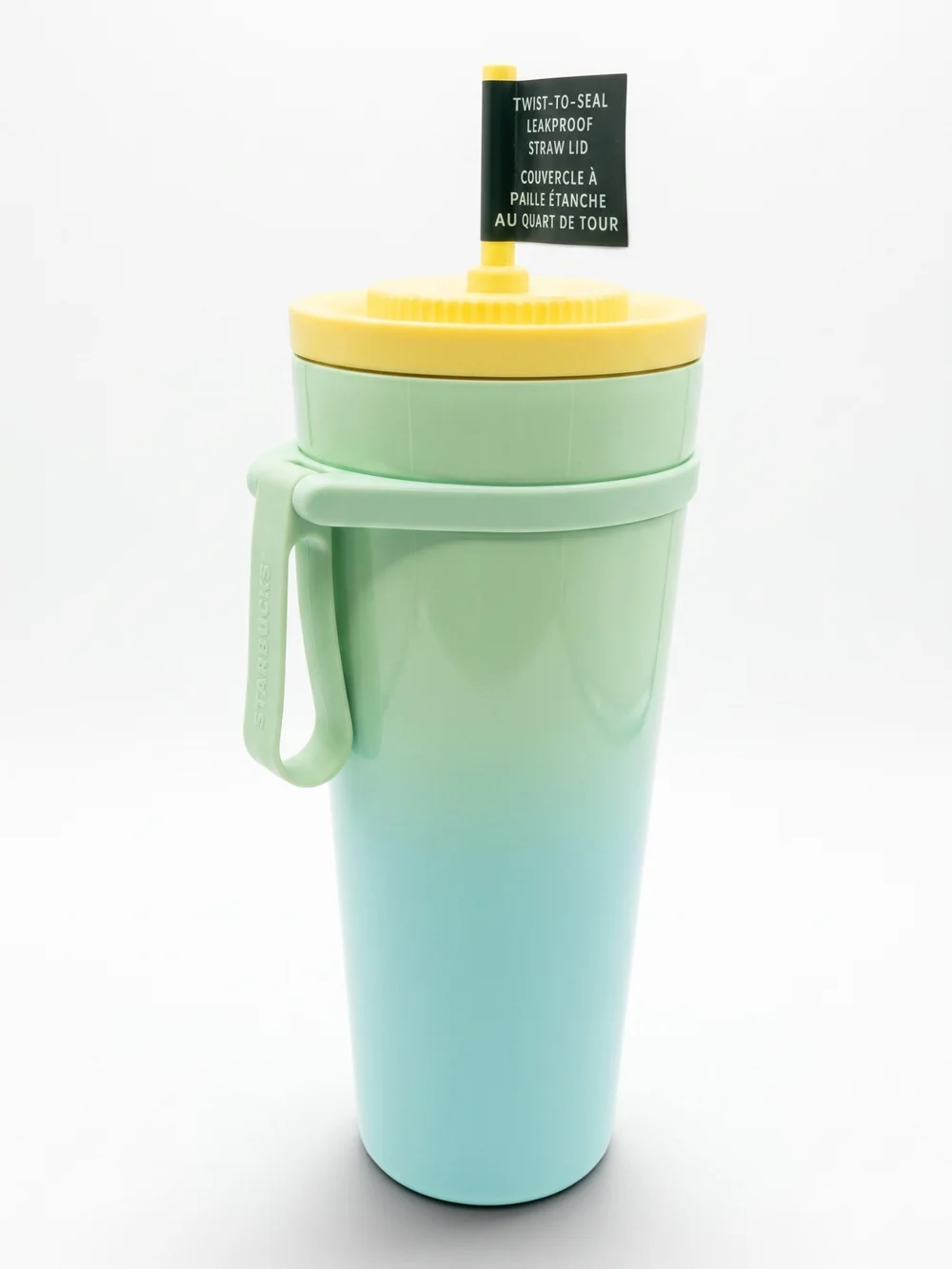 Starbucks Blue Green Gradient 24oz Cold Cup Leakproof Straw Summer 2025 NWT